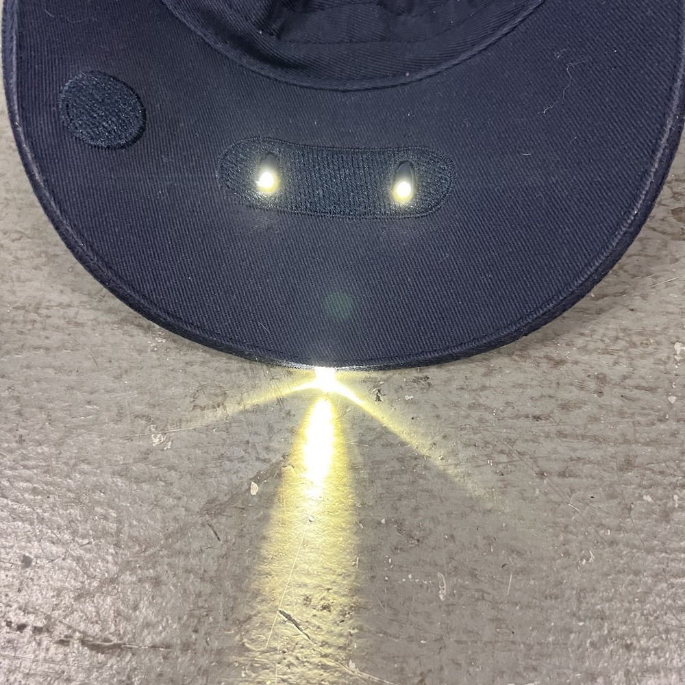 L.L. Bean Navy LED Lighted Baseball Hat Cap Adjustable Hiking Camping Outdoors - Picture 10 of 10
